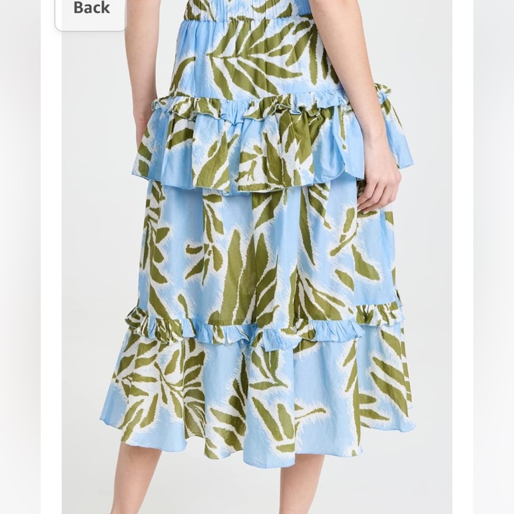 Tanya Taylor‎ Polina Top and Hazelle Skirt Matching Set Tropical Print Size: 1X - Picture 7 of 9